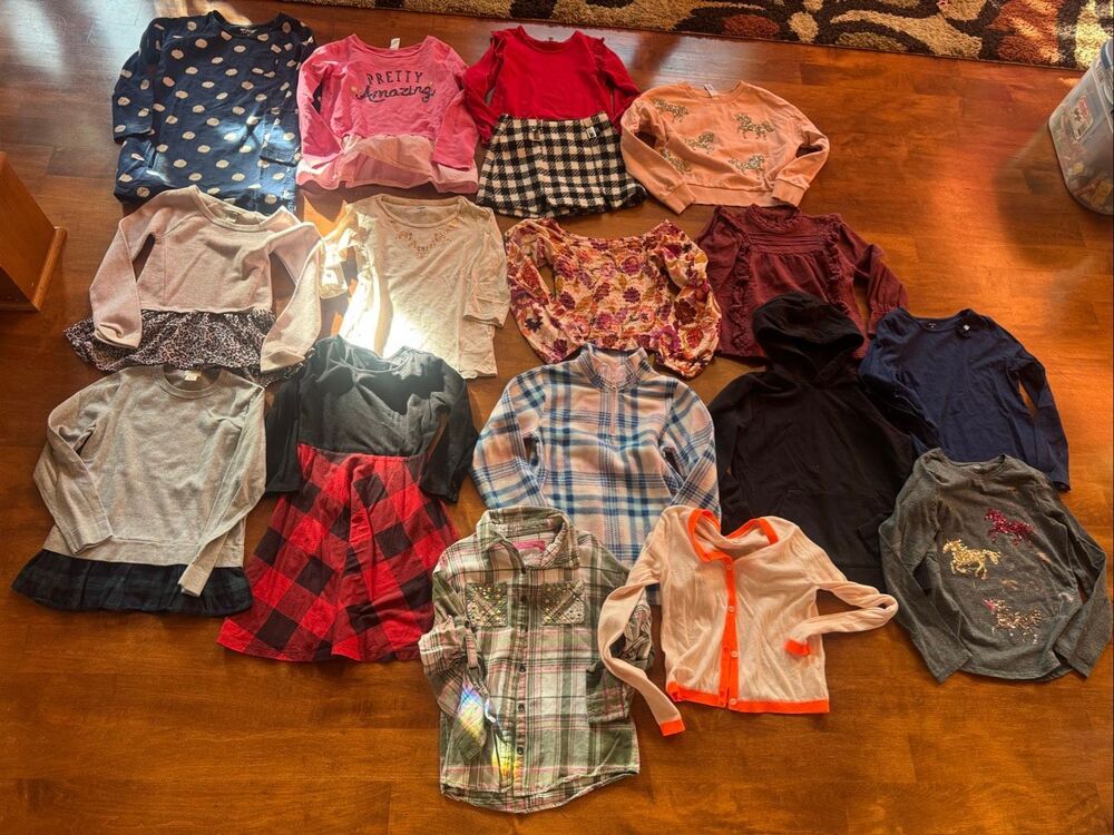 Girls size 8 fall/winter clothing bundle